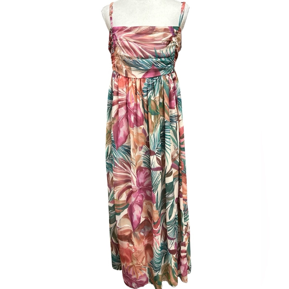 MoCo Boutique Tropical Whispers Maxi Dress Wedding Guest Dressy Casual NWT 2XL